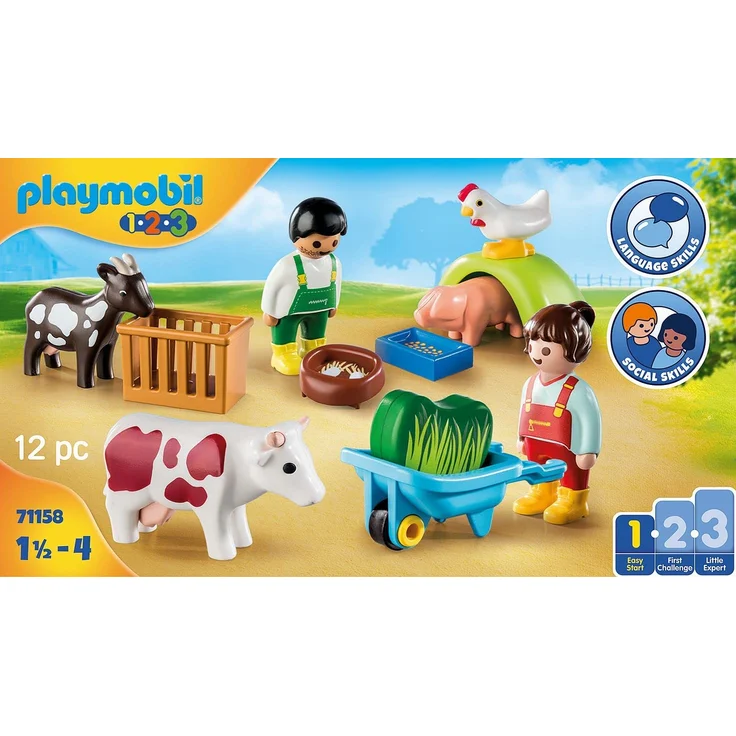 Playmobil 1.2.3 71158 'Spielspaß auf dem Bauernhof', 12 Teile, ab 1,5 Jahren - Preisvergleich – Bild 5