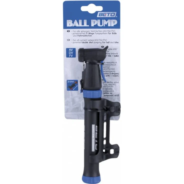 2-in-1 Mini-Luftpumpe Double Shot - für Fahrräder und Bälle – Bild 2