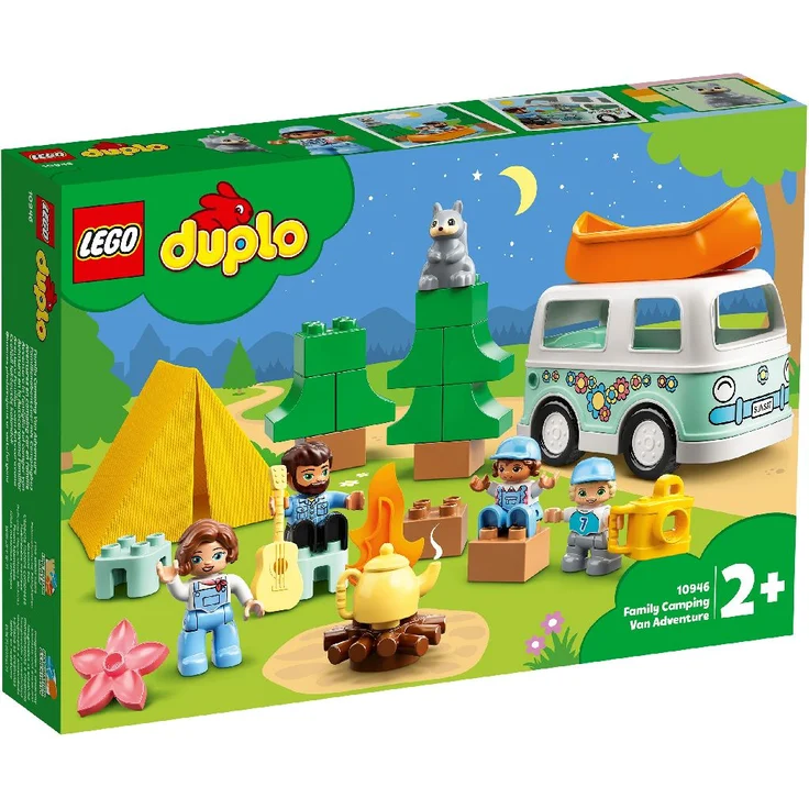 LEGO DUPLO 10946 'Familienabenteuer mit Campingbus', 30 Teile, ab 2 Jahren – Bild 3