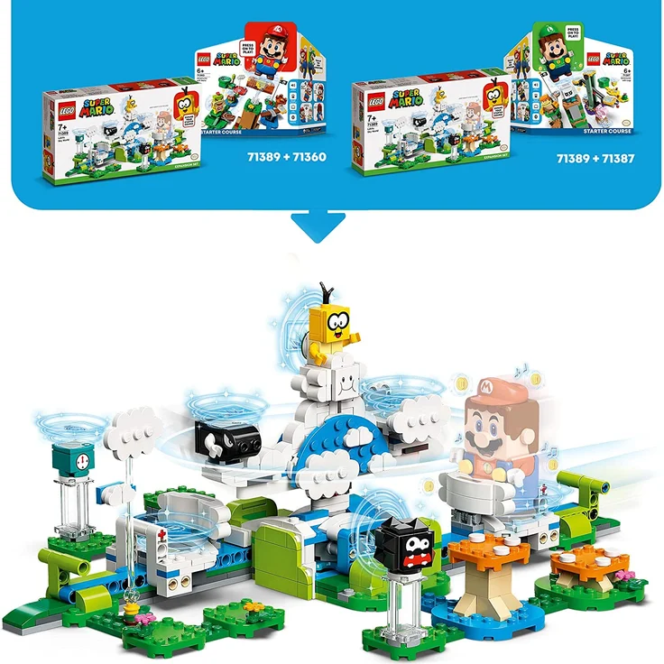 LEGO Super Mario 71389 'Lakitus Wolkenwelt - Erweiterungsset', 484 Teile, ab 7 Jahren – Bild 6