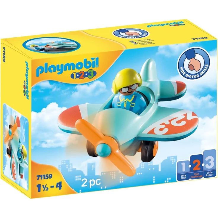 Playmobil 1.2.3 71159 'Flugzeug', 2 Teile, ab 1,5 Jahren - Preisvergleich – Bild 1