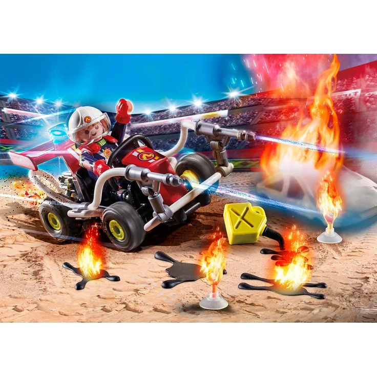 Playmobil Stuntshow 70554 'Stuntshow Feuerwehrkart', 47 Teile, ab 4 Jahren – Bild 2