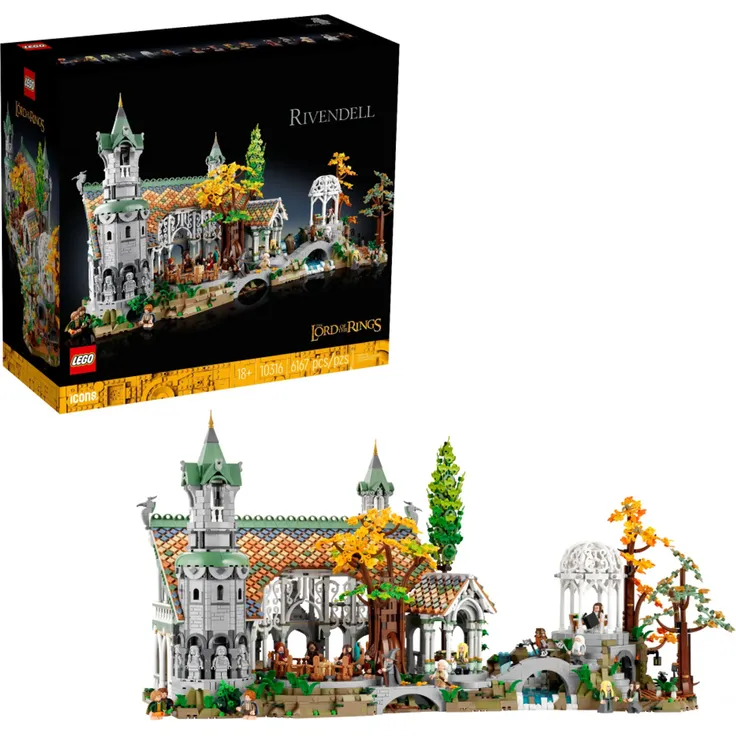 LEGO Icons 10316 'Der Herr der Ringe: Bruchtal', 6167 Teile, ab 18 Jahren