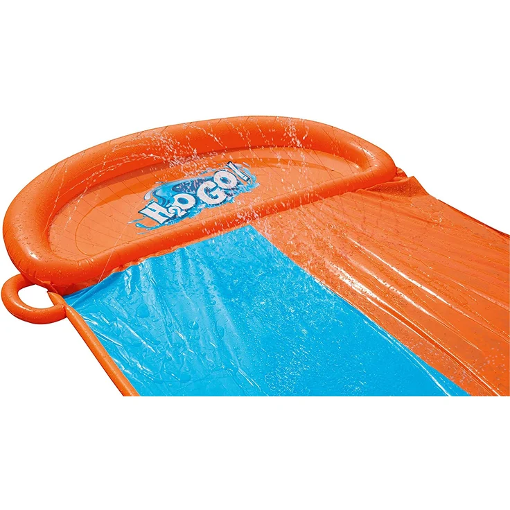 Bestway H2OGO! 'Double' Doppel-Wasserrutsche, 488 x 138 cm, integrierter Wassersprinkler, einfacher Anschluss an Gartenschlauch – Bild 4