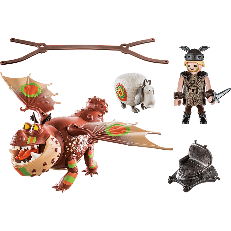 PLAYMOBIL Dragons 70729 'Dragon Racing: Fischbein und Fleischklops' 14 Teile, ab 4 Jahren – Bild 3