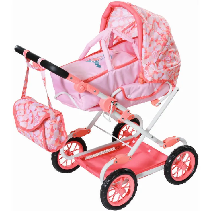 Zapf Creation 703939 'Baby Annabell Active Deluxe Pram', Puppenwagen mit Netz, Griffhöhe 46-77 cm, ab 3 Jahren