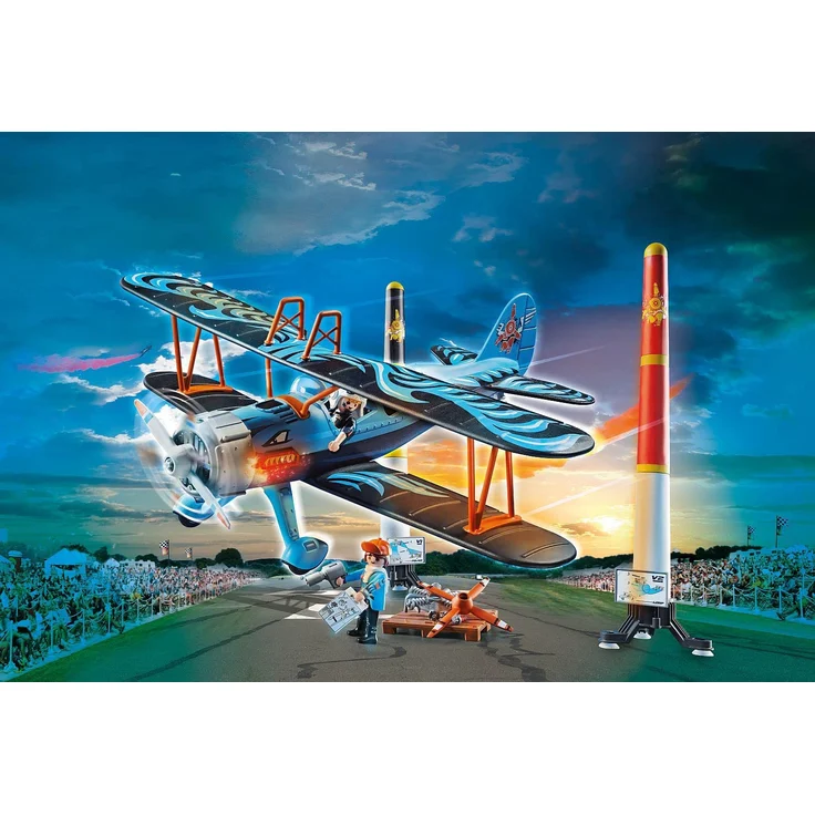 Playmobil Stuntshow 70831 'Doppeldecker Phönix', 45 Teile, ab 5 Jahren – Bild 3