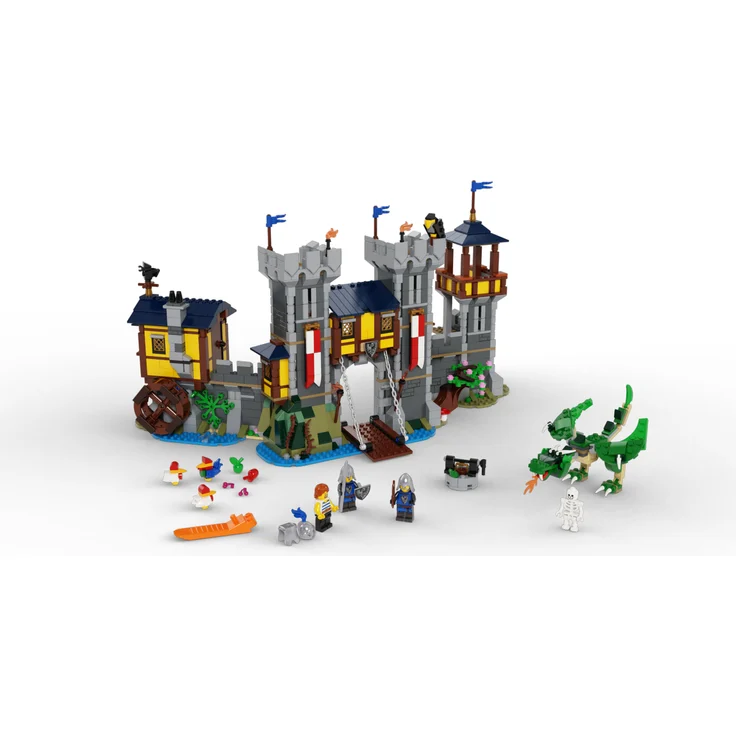 LEGO Creator 3-in-1-Sets 31120 'Mittelalterliche Burg', 1426 Teile, ab 9 Jahren – Bild 2