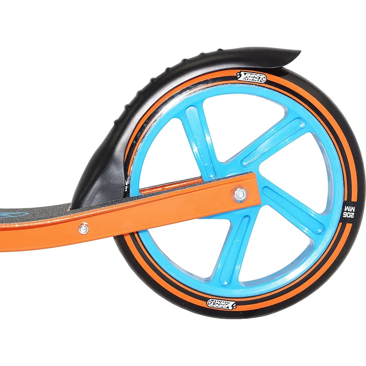 Best Sporting Scooter 205er Rolle, aus Aluminium, klappbarer Kinder-Tretroller orange/blau – Bild 3