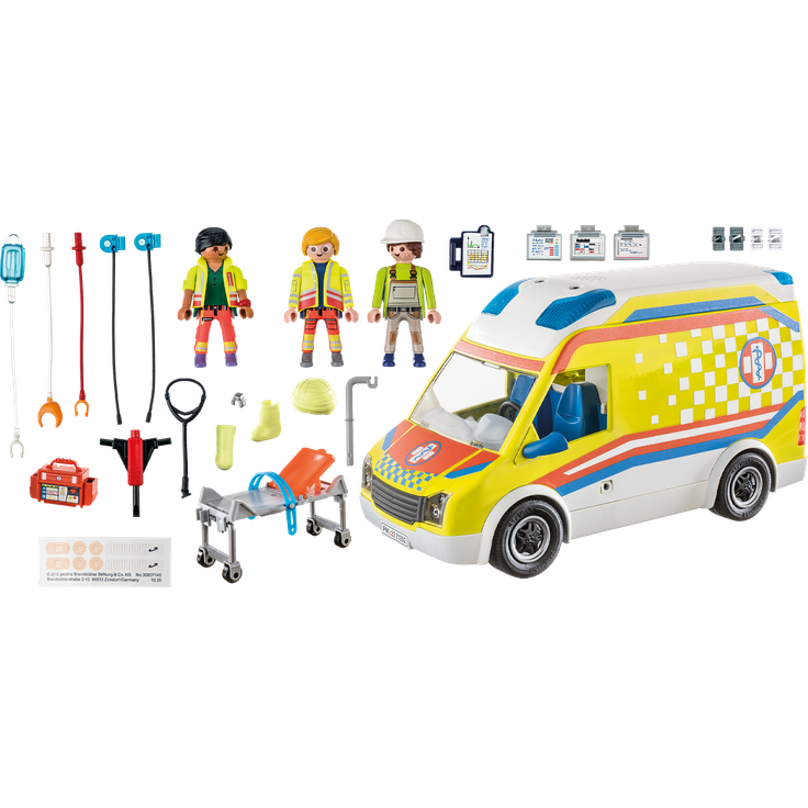 PLAYMOBIL City Life 71202 'Rettungswagen mit Licht und Sound', 67 Teile, ab 4 Jahren – Bild 2