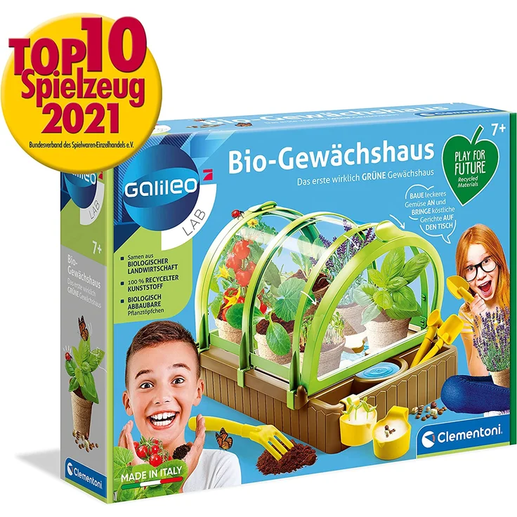 Clementoni Galileo 'Bio-Gewächshaus', ab 7 Jahren, inkl. Samen und Werkzeug, Play for Future – Bild 4