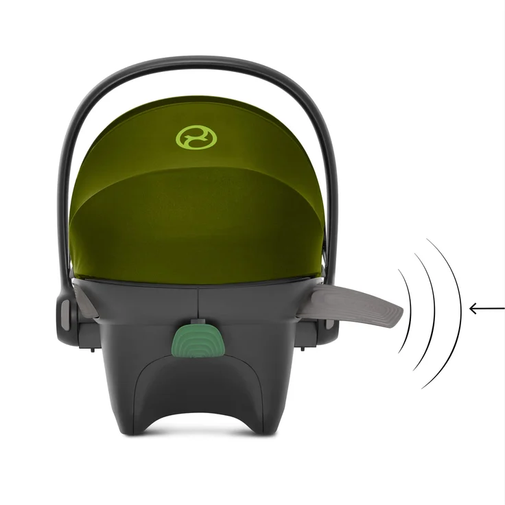CYBEX Gold Babyschale Aton S2 i-Size, Ab Geburt bis ca. 24 Monate, Max. 13 kg, Inkl. Neugeboreneneinlage, SensorSafe kompatibel, Nature Green – Bild 4