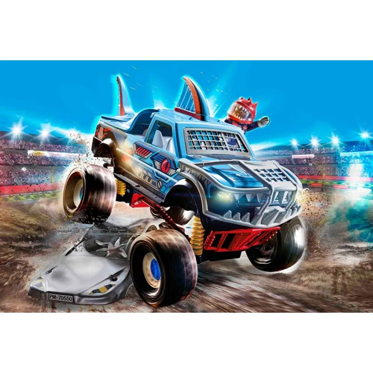 Playmobil Stuntshow 70550 'Stuntshow Monster Truck Shark', 45 Teile, ab 4 Jahren - Preisvergleich – Bild 3