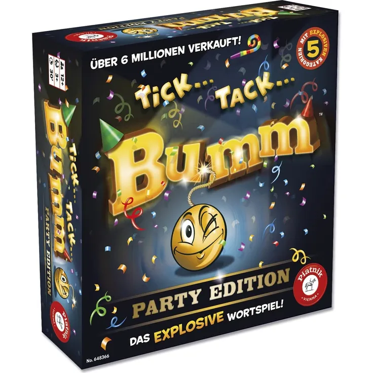 Piatnik 'Tick Tack Bumm Party Edition' Kartenspiel, ab 12 Jahren, 3+ Spieler, 30 min Spielzeit