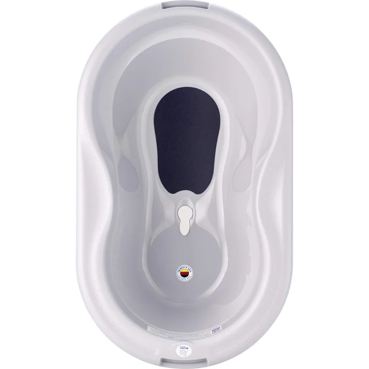 Rotho 'Top' Komplett-Badeset mit Wanne und Klapp-Ständer Stone Grey, 0-12 Monate – Bild 2