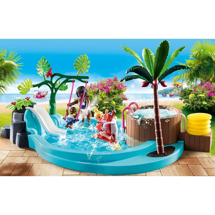Playmobil Family Fun 70611 'Kinderbecken mit Whirlpool', 42 Teile, ab 4 Jahren – Bild 2