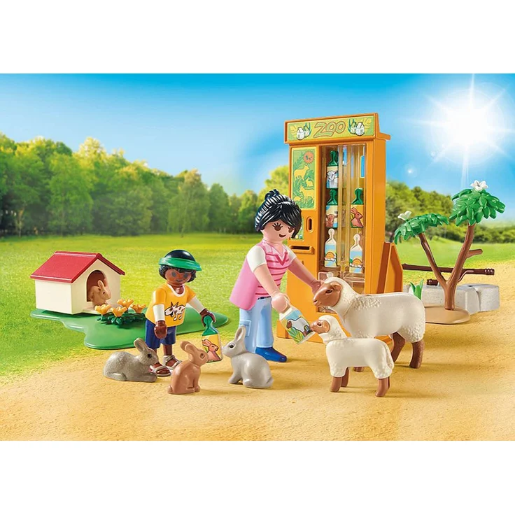 PLAYMOBIL Family Fun 71191 'Erlebnis-Streichelzoo', 63 Teile, ab 4 Jahren – Bild 3