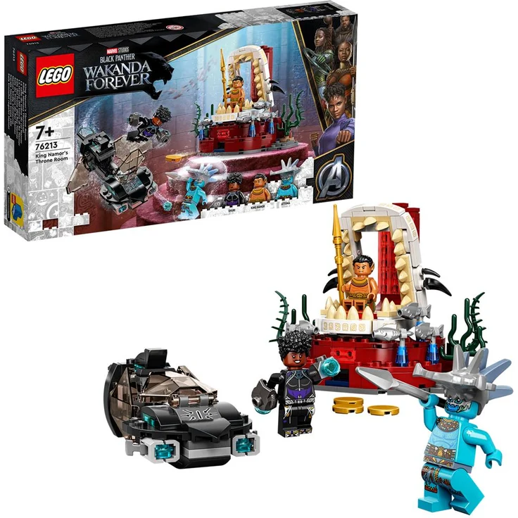 LEGO Marvel 76213 'König Namors Thronsaal', 355 Teile, ab 7 Jahren – Bild 1