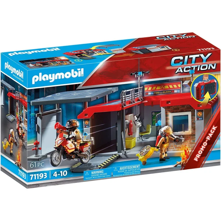 PLAYMOBIL City Action 71193 'Mitnehm-Feuerwehrstation', 61 Teile, ab 4 Jahren – Bild 1