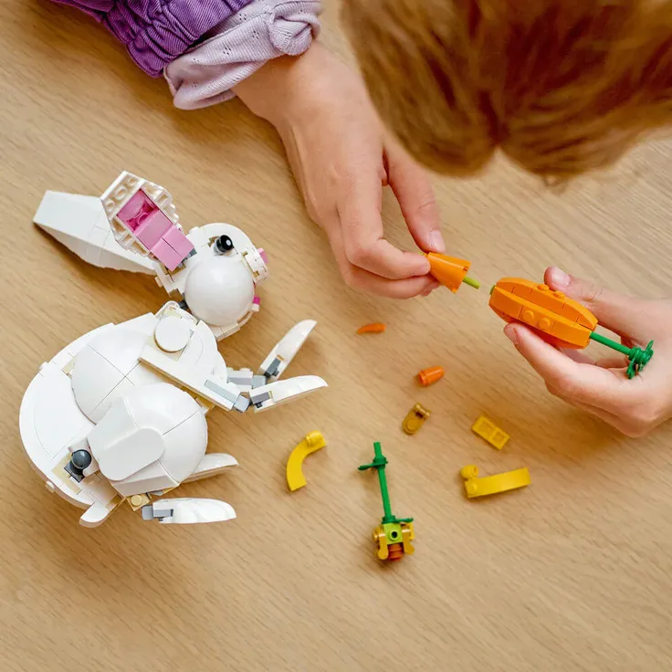 LEGO Creator 3-in-1 31133 'Weißer Hase', 258 Teile, ab 8 Jahren – Bild 5