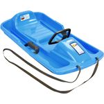 KHW 'Snow Fox' Lenkbob, Lenkschlitten, iceblue, 95 cm, inkl. Lenkrad, Bremse und Ziehgurt, bis 65 kg belastbar, ab 6 Jahren - Preisvergleich