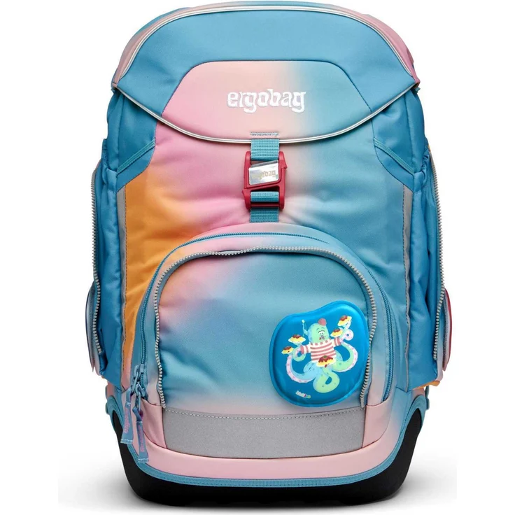 Ergobag Pack 'UrlaubsfieBär' Schulranzen-Set, 20 Liter, 6-teiliges Set, 2023, orange/pink/türkis – Bild 2