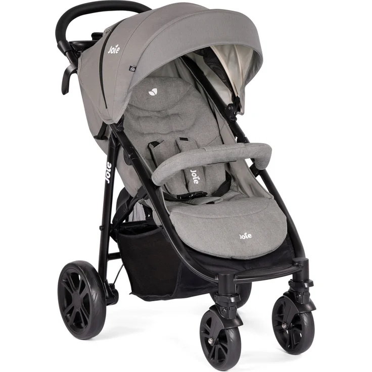 Joie 'Litetrax 4' Sportkinderwagen 2020 Gray Flannel mit Luftkammerrädern inkl. Tablett mit Getränkehalter und Regenschutz - Preisvergleich – Bild 1