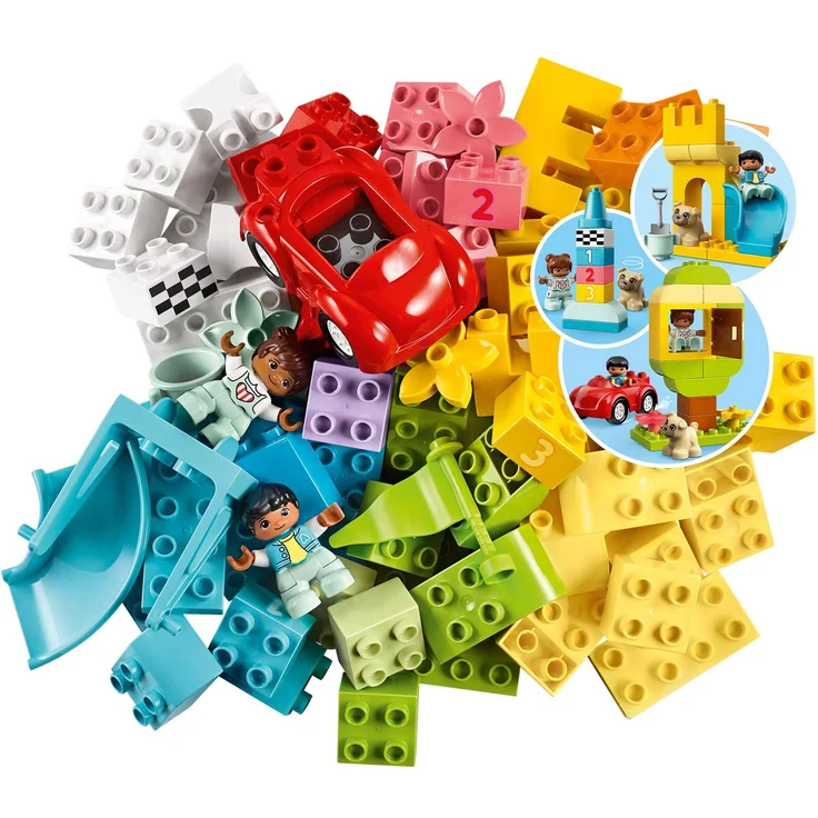 LEGO DUPLO 10914 'Deluxe Steinebox', 85 Teile, ab 18 Monaten, Bauset mit Aufbewahrungsbox, erstes Steine-Lernspielzeug für Kleinkinder – Bild 3