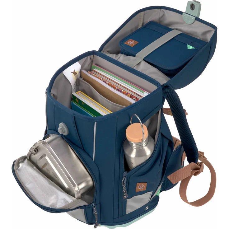 Lässig Boxy Unique 'Navy', 7-tlg. Schulranzenset, 21 Liter, ab 6 Jahren – Bild 6