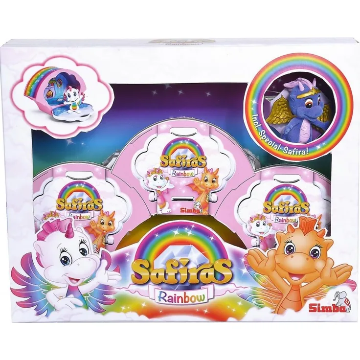 Simba Safiras VI Regenbogenfreunde 3er Pack - zufällige Auswahl, keine Vorauswahl möglich