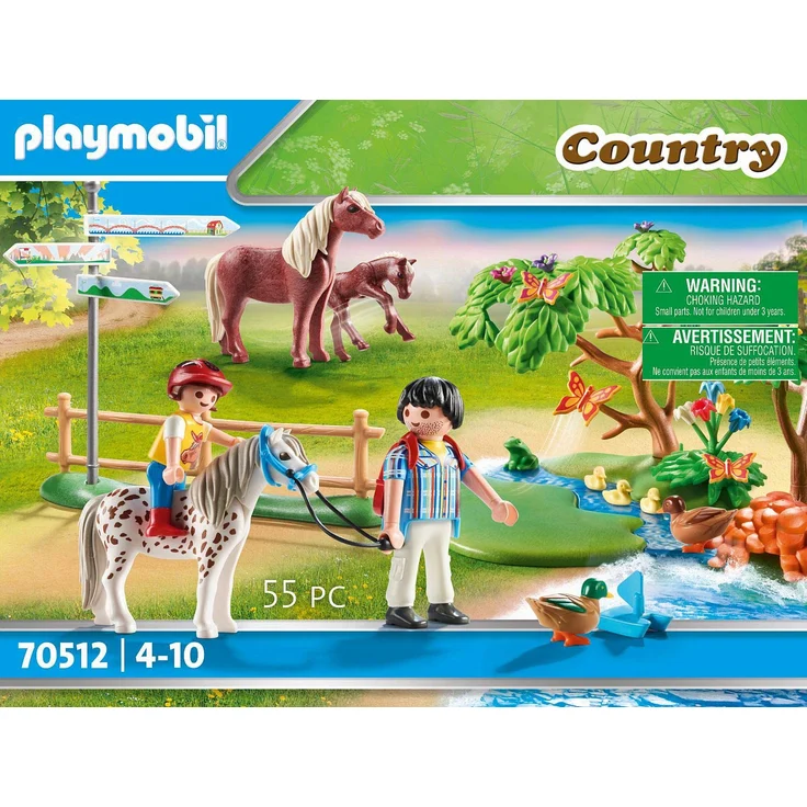 Playmobil Country 70512 'Fröhlicher Ponyausflug', 55 Teile, ab 4 Jahren – Bild 3