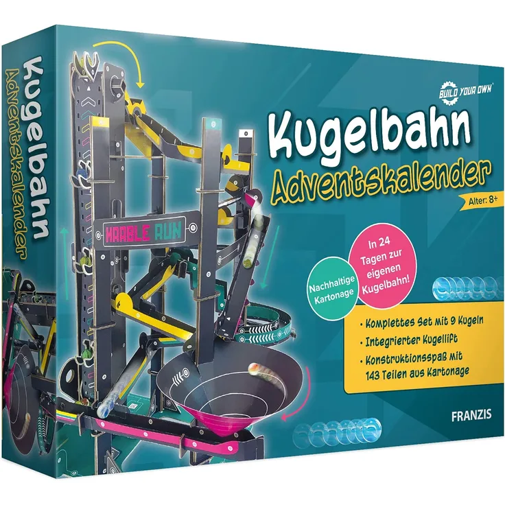 Franzis: Adventskalender Kugelbahn
