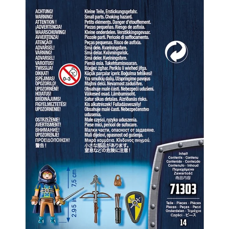 PLAYMOBIL 71303 Novelmore 'Gwynn mit Kampfausrüstung', 14 Teile, ab 4 Jahren – Bild 4