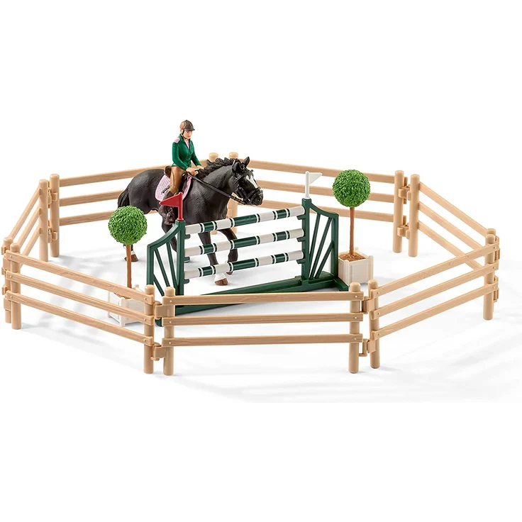 Schleich Horse Club 42389 'Reitschule mit Reiterinnen und Pferden', ab 5 Jahren, 40 Teile – Bild 4