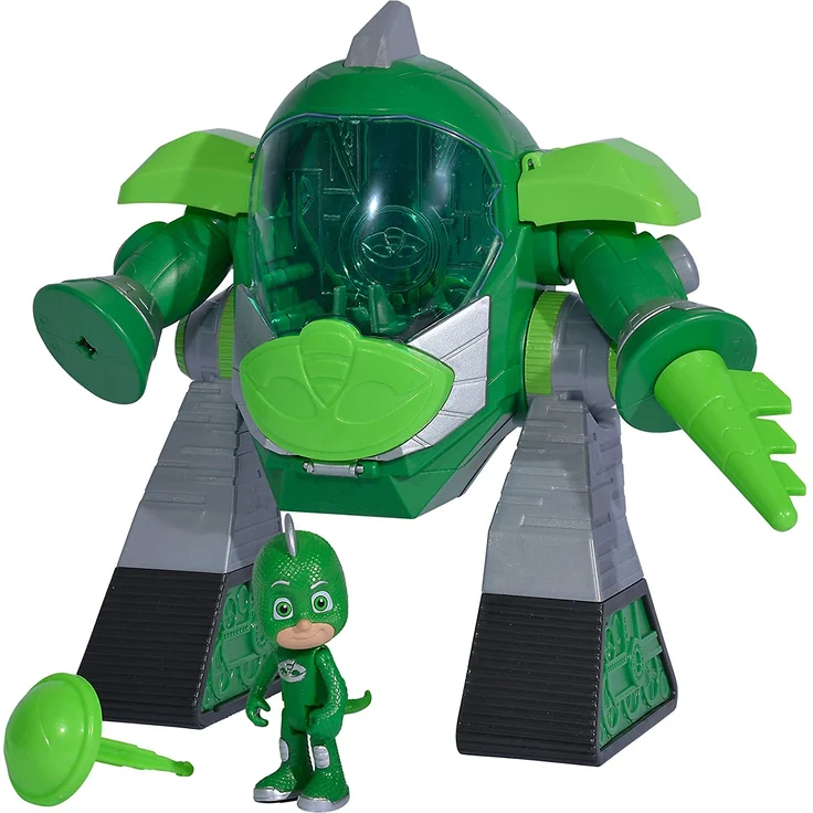 Simba 109402464 PJ Masks Turbo Roboter Gecko, mit Licht, mit Kanone, 23cm – Bild 2