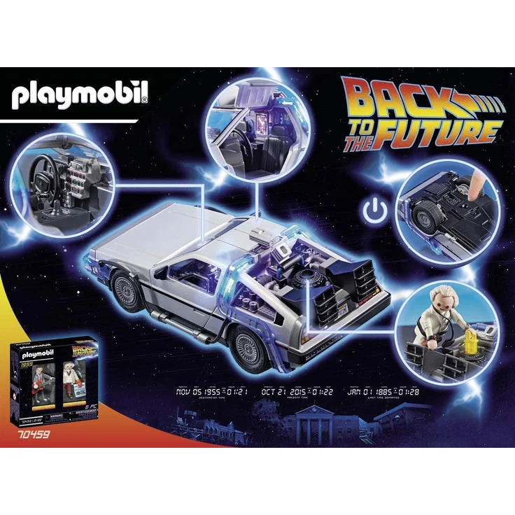 Playmobil Back to the Future 70317 'DeLorean' mit Lichteffekten, 64 Teile, ab 6 Jahren – Bild 9