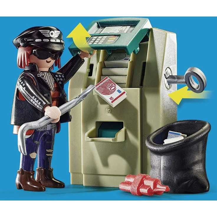 Playmobil City Action 70572 'Polizei-Motorrad: Verfolgung des Geldräubers', 32 Teile, ab 4 Jahren – Bild 5