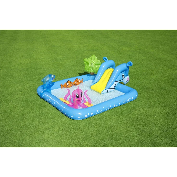 Bestway 'Wasserspielcenter "Aquarium"' 239 x 206 x 86 cm, ab 2 Jahren, inkl. Rutsche und Wasser-Sprüher – Bild 4