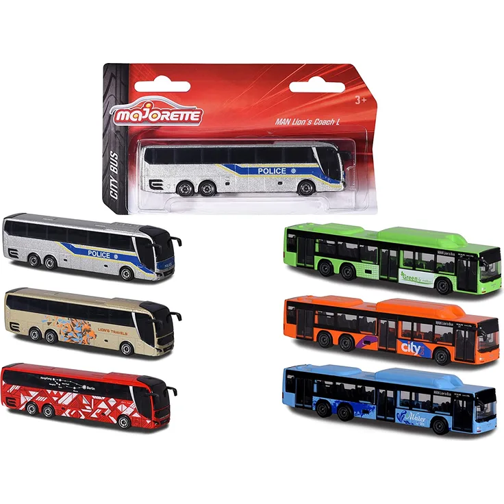 MAN City Bus, 6-sortiert, 1x Stück, zufällige Auswahl