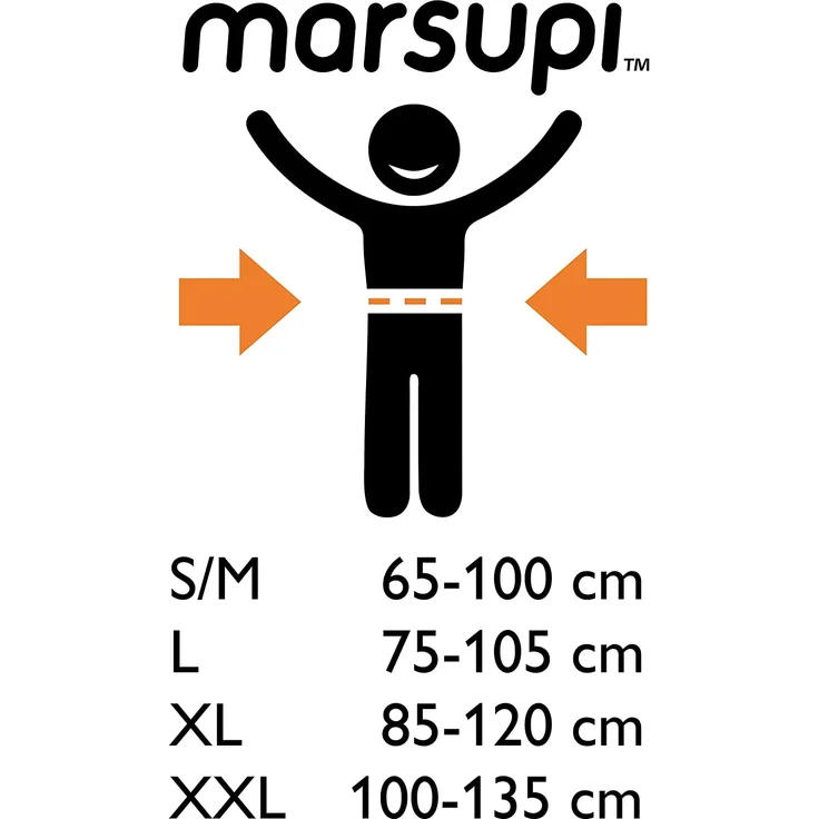Marsupi 'Classic 2.0' Babytrage Grey S/M, 2 Tragepositionen – Bild 4