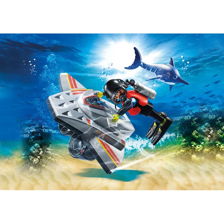 Playmobil City Action 70145 'Seenot: Tauchscooter im Rettungseinsatz', 15 Teile, ab 4 Jahren – Bild 4