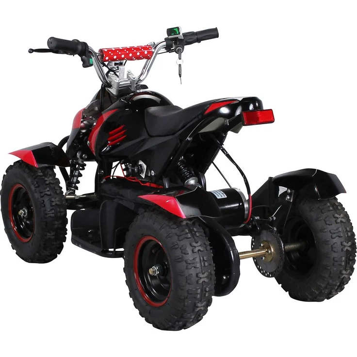 Elektro Quad Miniquad Kinder Atv Cobra 800 Watt Pocketquad Kinderquad Pocketbike (Schwarz Rot) – Bild 2