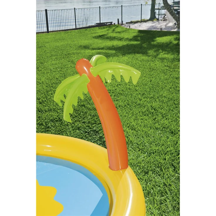 Bestway 'Sunnyland' Planschbecken, 237 x 201 x 104 cm, ab 2 Jahren, inkl. Wasserfontäne und aufblasbarer Rutsche – Bild 5