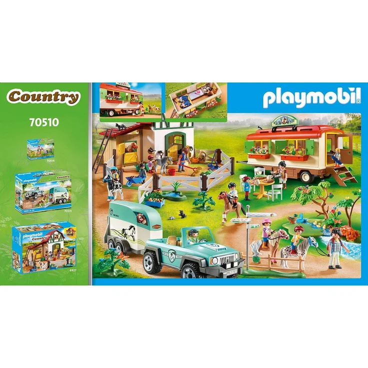 Playmobil Country 70510 'Ponycamp-Übernachtungswagen', 149 Teile, ab 4 Jahren – Bild 4
