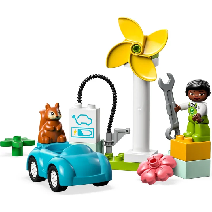 LEGO DUPLO 10985 'Windrad und Elektroauto', 16 Teile, ab 2 Jahren – Bild 2