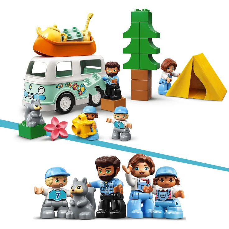 LEGO DUPLO 10946 'Familienabenteuer mit Campingbus', 30 Teile, ab 2 Jahren – Bild 5