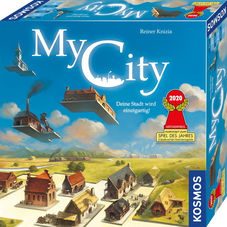 Kosmos 'My City - Deine Stadt wird einzigartig!' Legespiel, ab 10 Jahren, 2 - 4 Spieler, 30 min Spielzeit, Spiel des Jahres 2020 - Preisvergleich