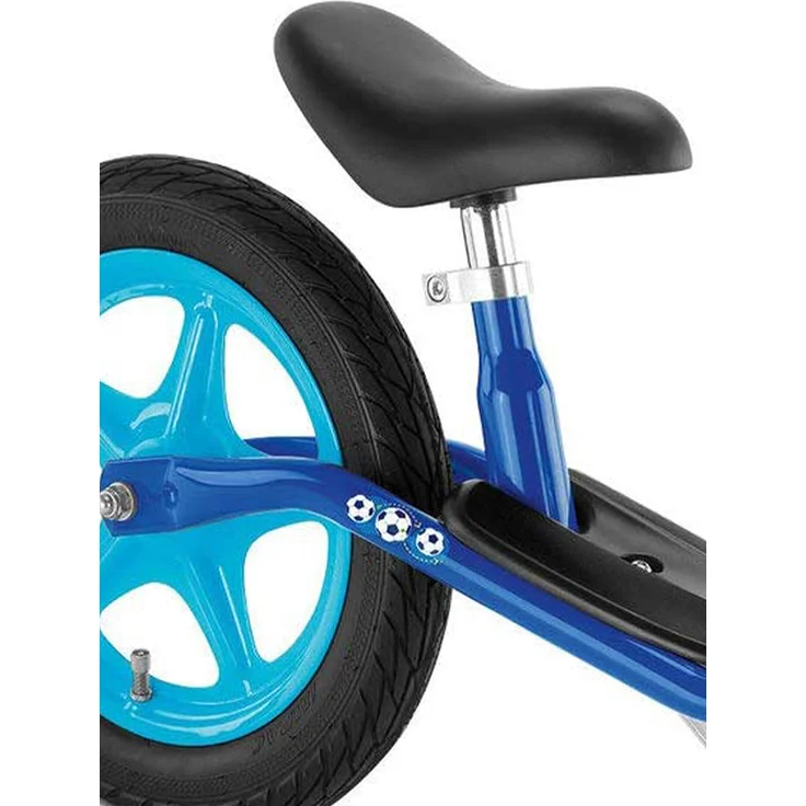 PUKY 4001 'LR 1 L' Laufrad, für Kinder ab 90 cm Körpergröße, bis 25 kg belastbar, höhenverstellbar, blau/Fußball – Bild 3