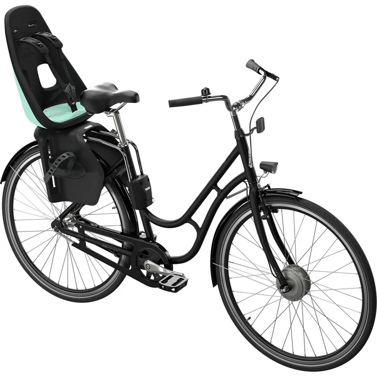 Thule 'Yepp Nexxt Maxi' Kinderfahrradsitz schwarz/mint, bis 22 kg, inkl. Rahmenhalterung – Bild 4