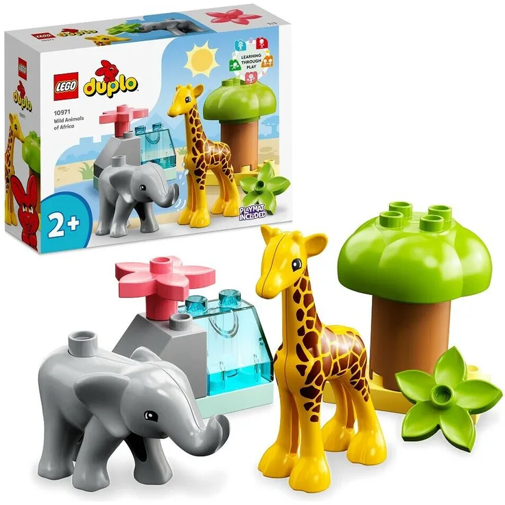 LEGO DUPLO 10971 'Wilde Tiere Afrikas', 10 Teile, ab 2 Jahren